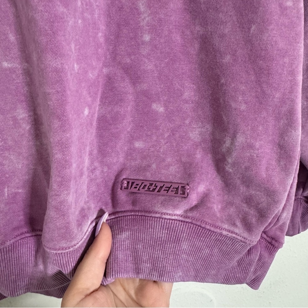 Bo+Tee Purple oversized Crewneck Sweatshirt - Picture 2 of 4